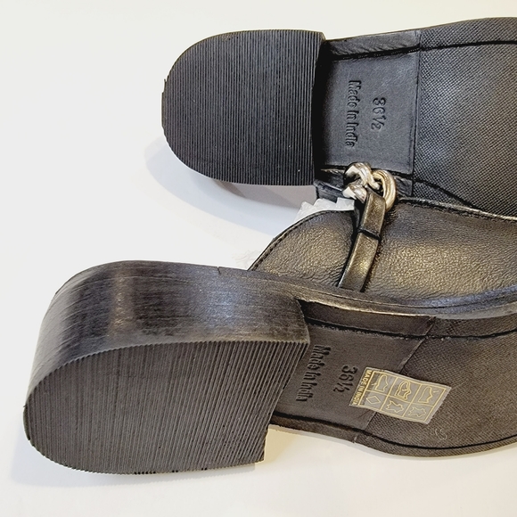 Free People Vida Mules Black Leather EU 36.5 (US 6.5) - Picture 12 of 17